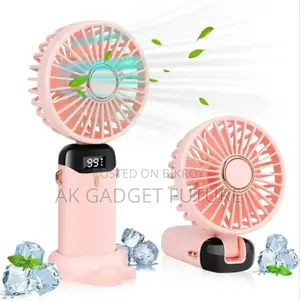 90° Adjustable Handheld LED Mini Fan With Aroma Diffuser