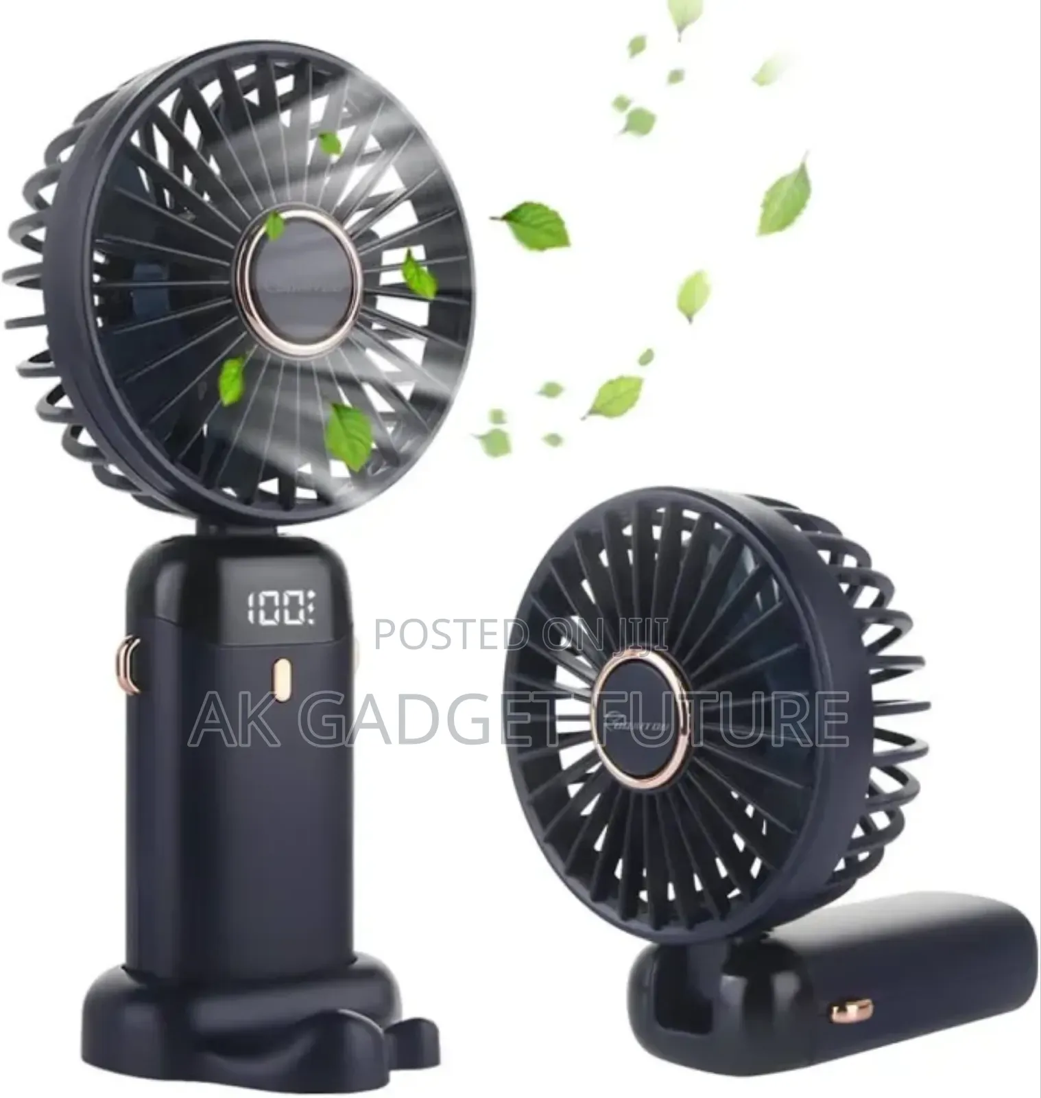 90° Adjustable Handheld Led Mini Fan With Aroma Diffuse