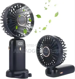 90° Adjustable Handheld LED Mini Fan With Aroma Diffuser