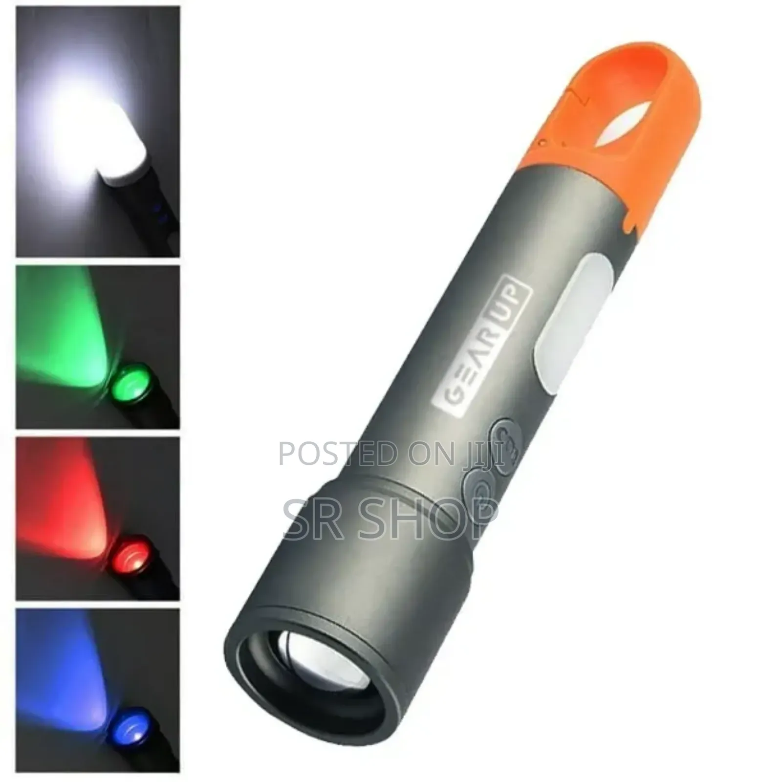 Gearup Pro Rechargeable Flashlight + Large Cob Light