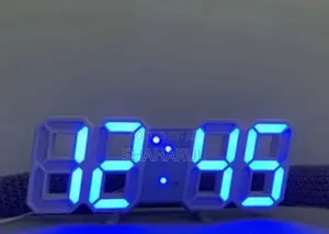 Photo - 3d Led Digital Wall Alarm Clock