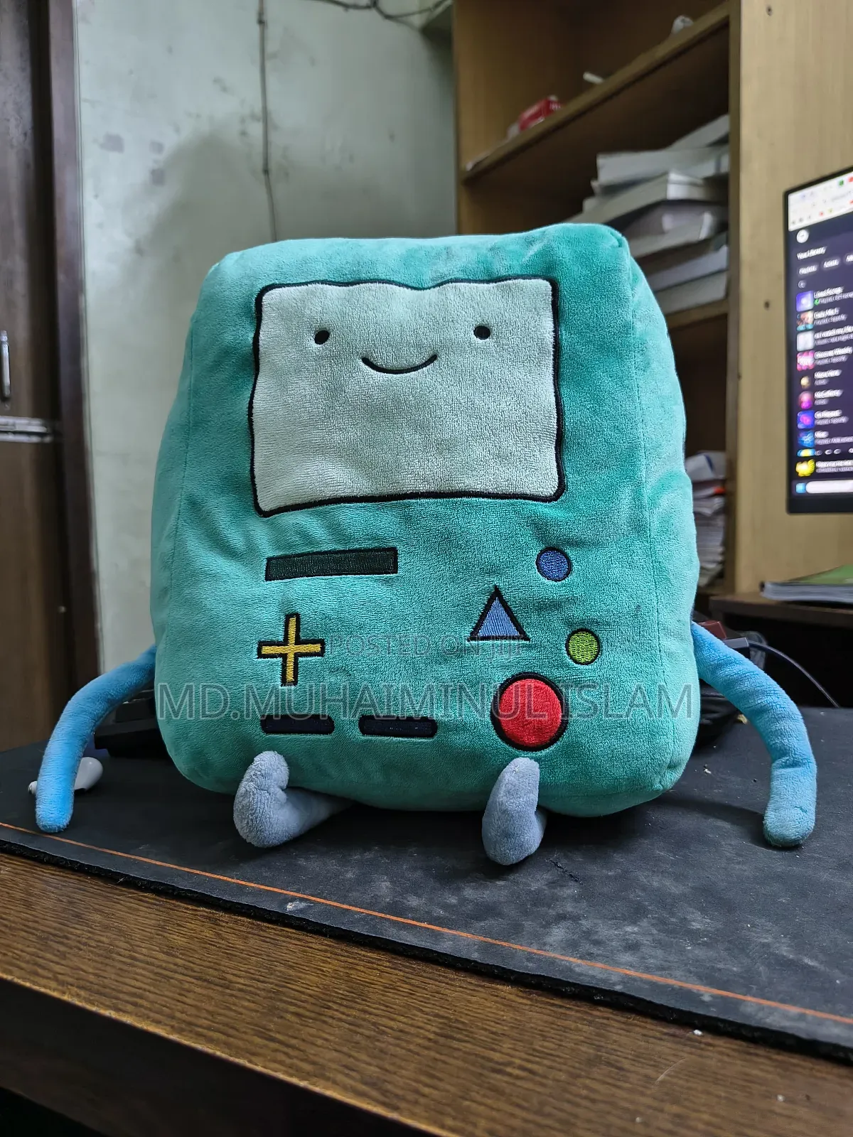 Miniso Adventure Time Bmo Pillow Plush Doll