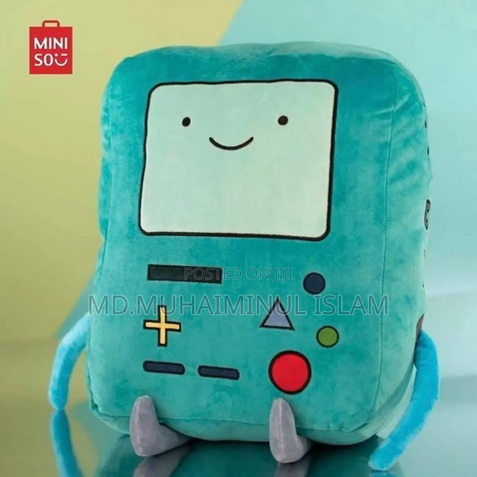 Miniso Adventure Time Bmo Pillow Plush Doll