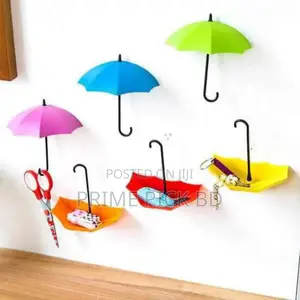 3pcs Colourful Umbrella Wall Hook Set