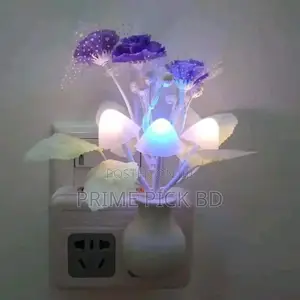 Photo - Led Mushroom Light Sensor Dream Multicolor