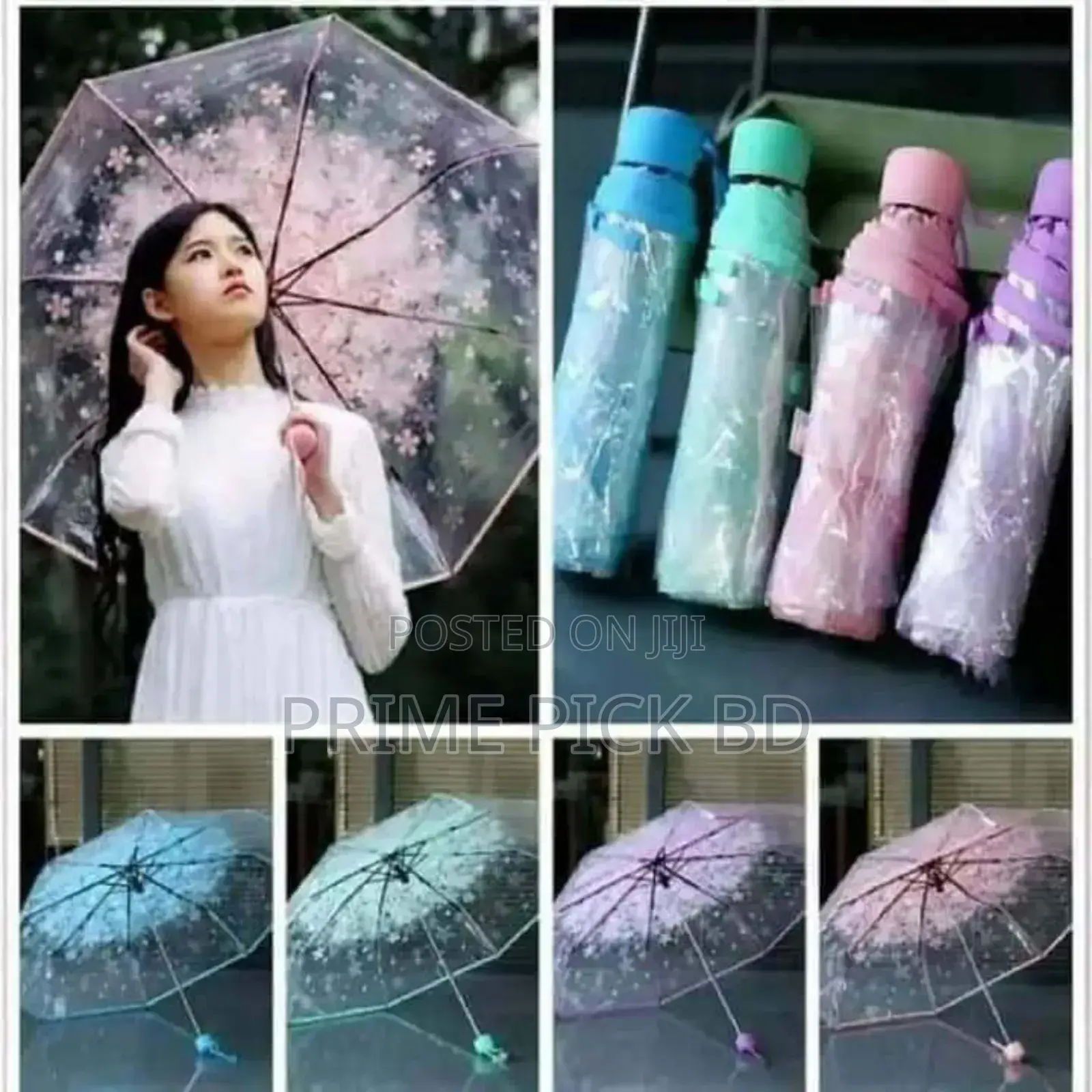 Fashionable Transparent Umbrella - এখন স্টাইল আর প্রটেকশন একসাথে!