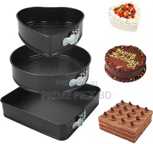 Photo - 3pcs Non-Stick Different Shape Cake Mould