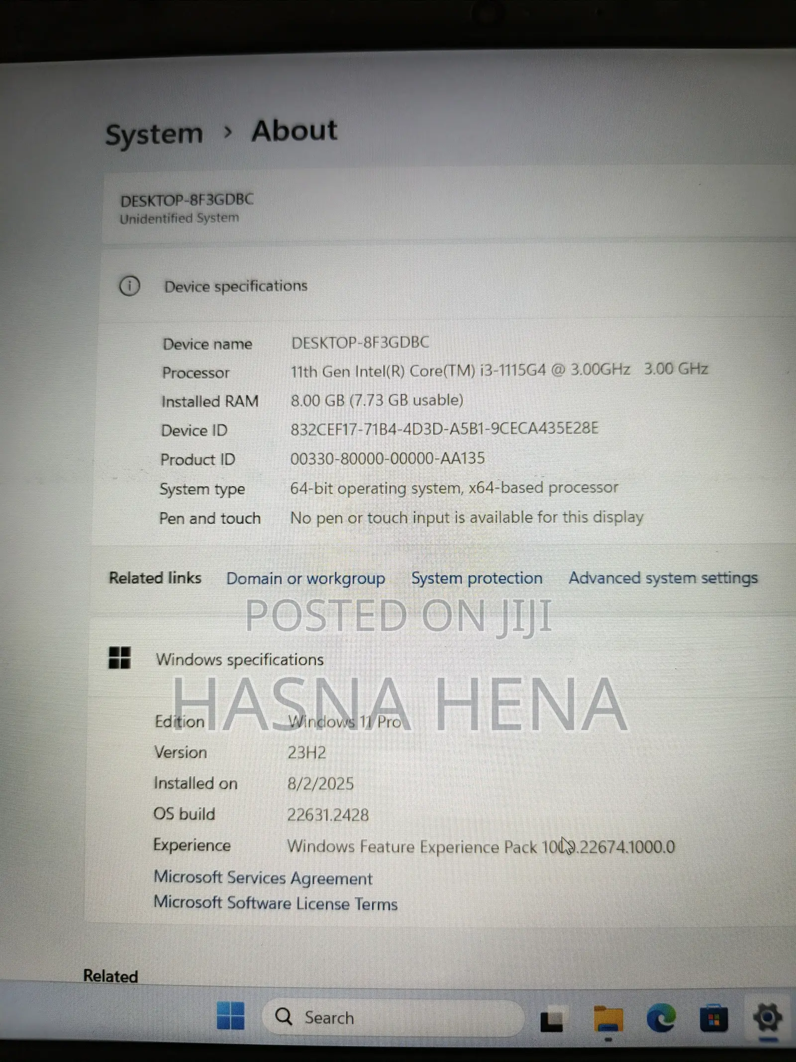 Laptop Dell Inspiron 15 3531 8GB Intel Core I3 HDD+SSD 1T