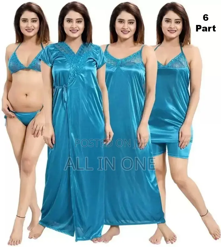 6 Pieces Night Dress Set