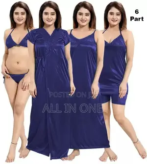 6 Pieces Night Dress Set