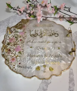 Photo - Resin Made Engagement Platter