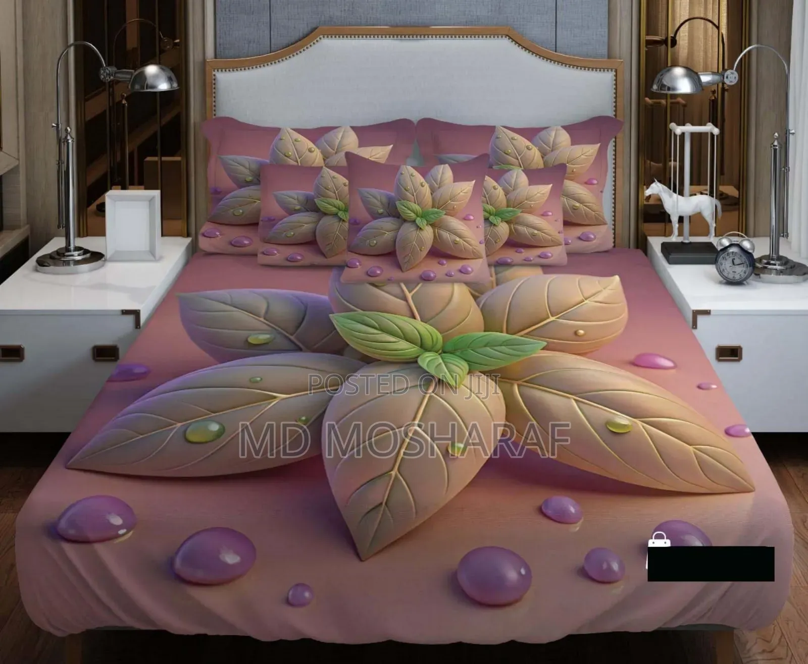 Primium 3d Bedsheet Four Piece Set