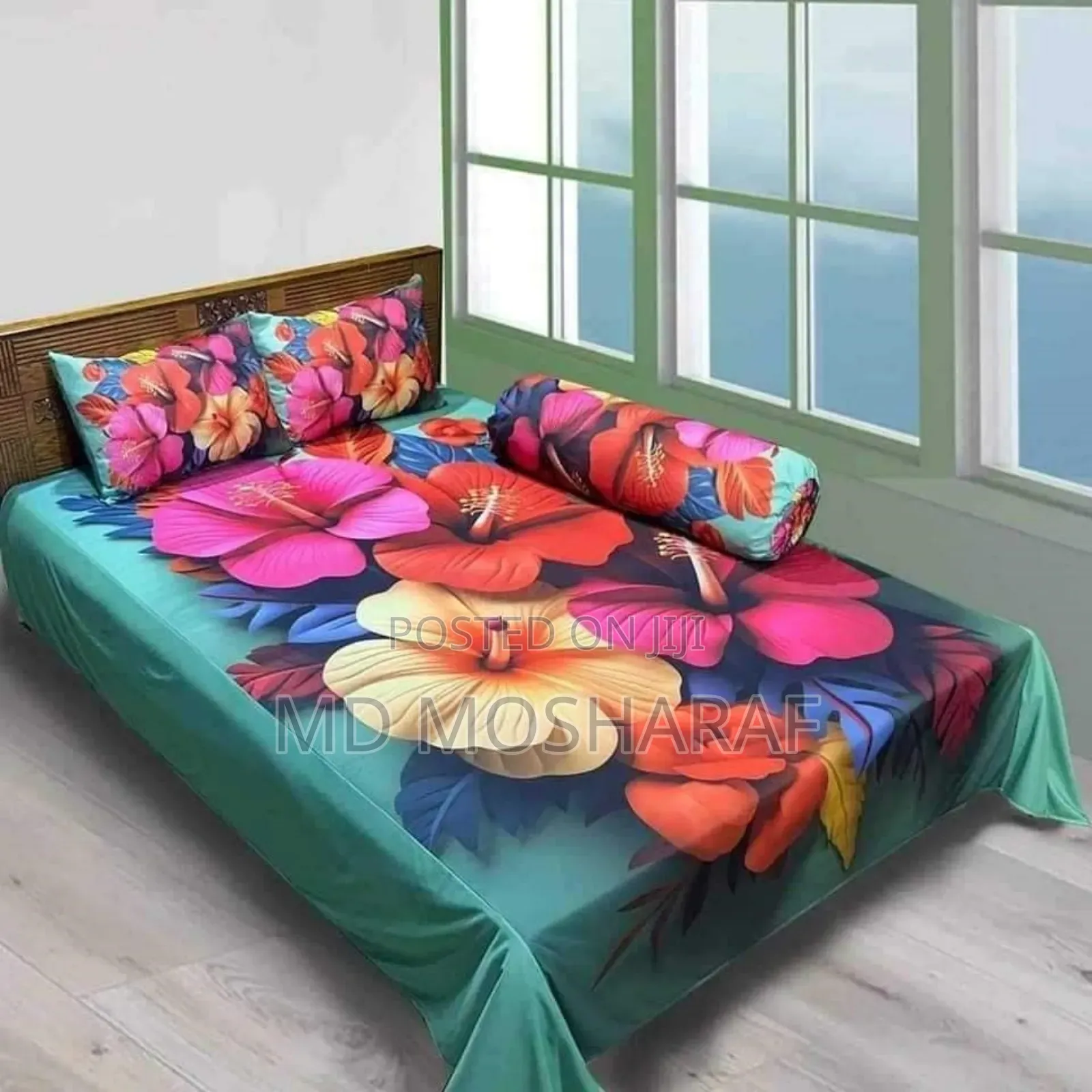 Primium 3d Bedsheet Four Piece Set