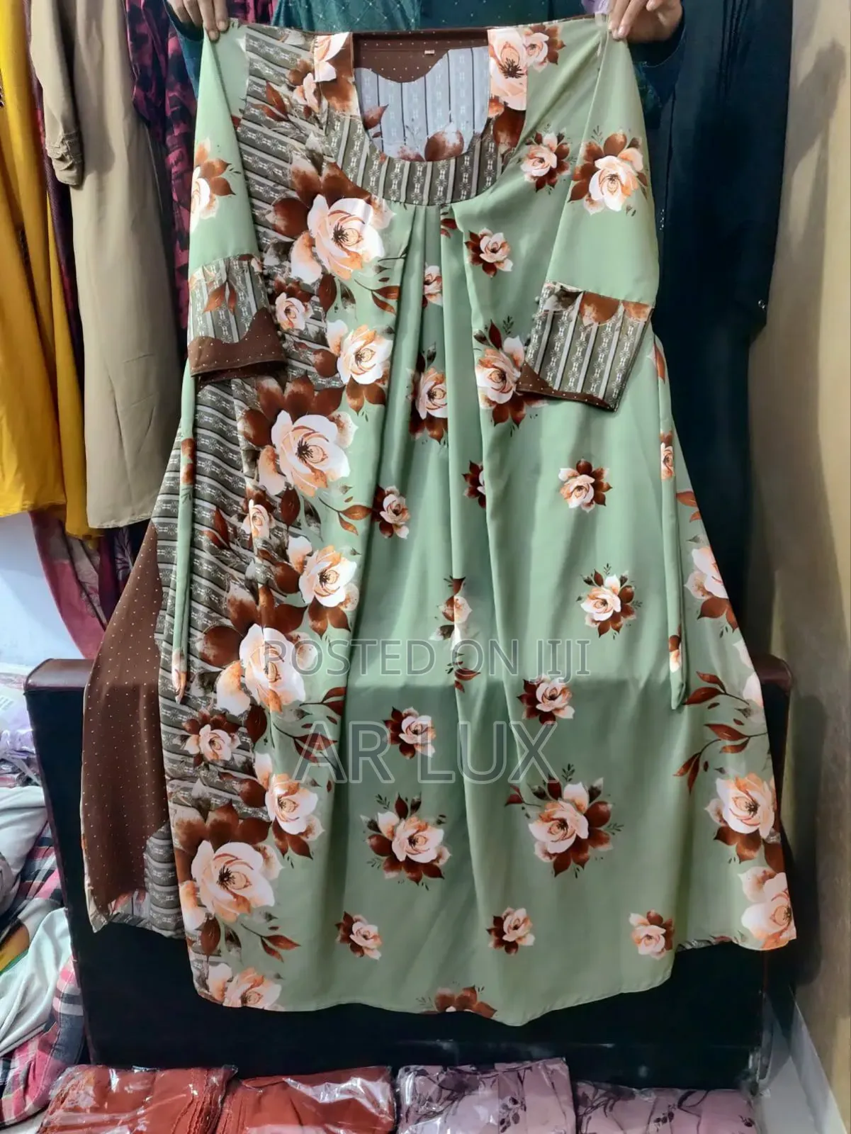 Dubai Cherry Digital Print Borka