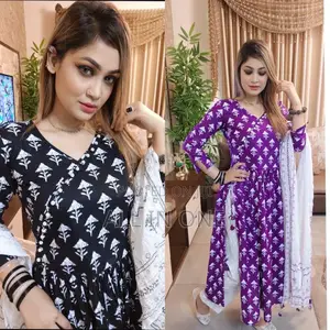 Lilen Printed Three Piece FHG CJN Xyh