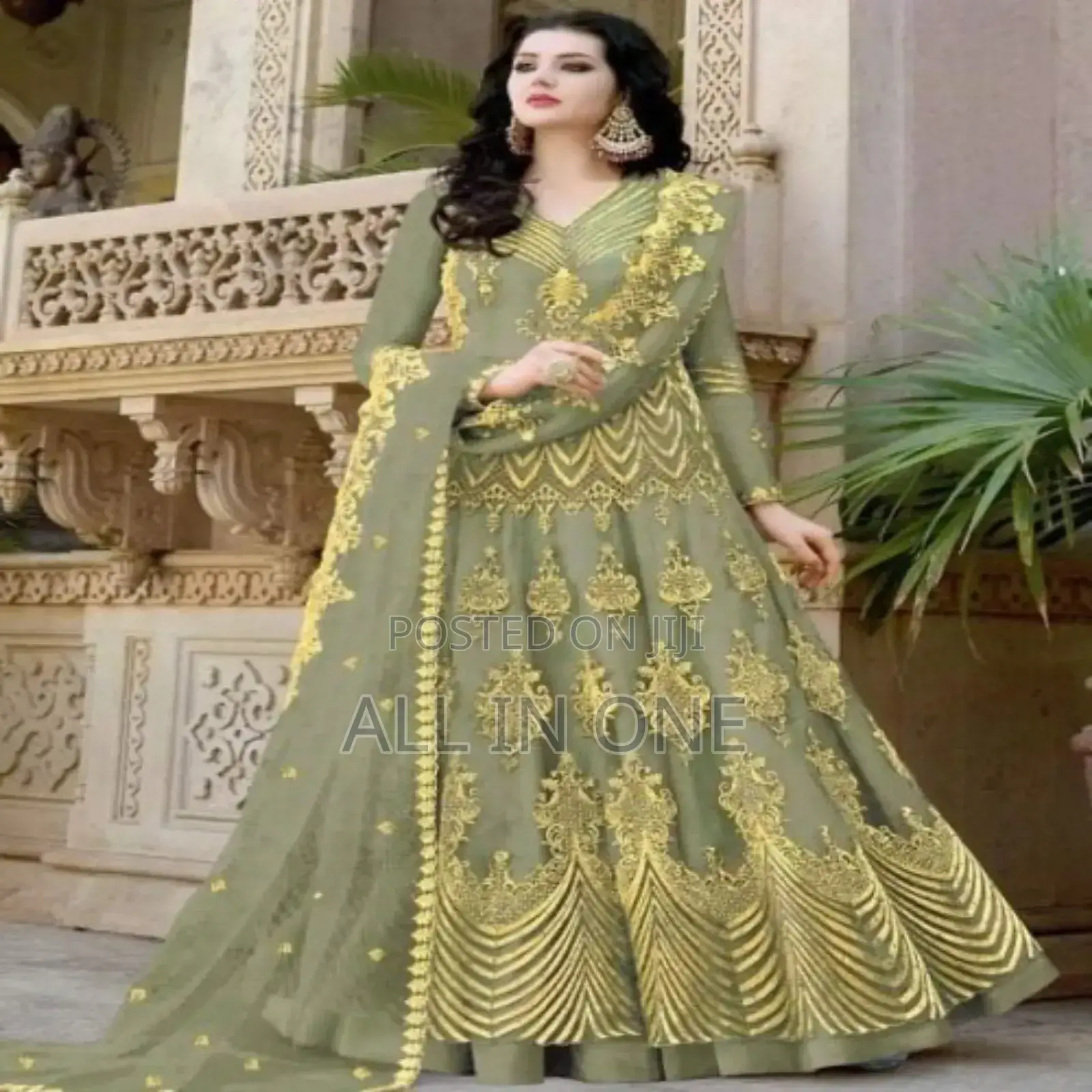 Georgette  Work- High-Quality Embroidery Premium Quality Gown