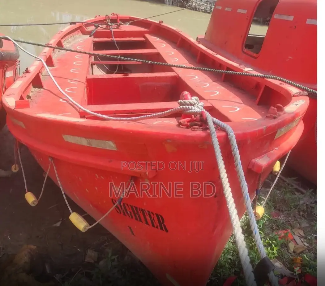 Original Open Fiber Lifeboat Without Engine Made in Japan