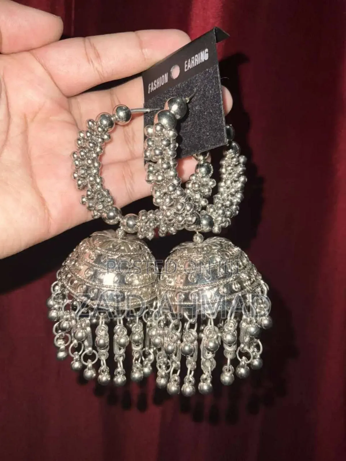Oxidized Earrings From the Streets of Chandni Chowk,Heritage of Delhi