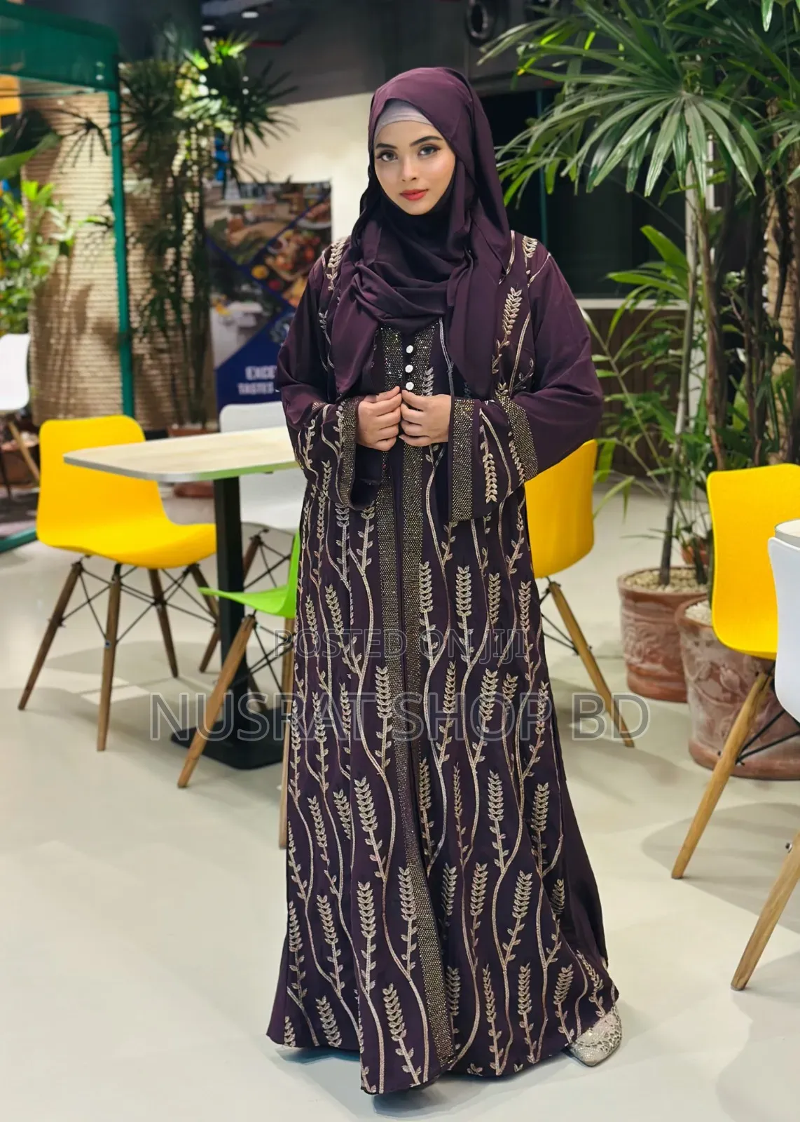 New Embroidery Attach Koti Borka