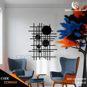 Photo - Lunar Grid Modern Orbit – Metal Wall Art