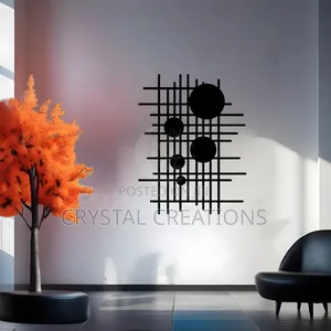 Lunar Grid Modern Orbit – Metal Wall Art