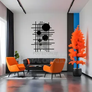 Lunar Grid Modern Orbit – Metal Wall Art