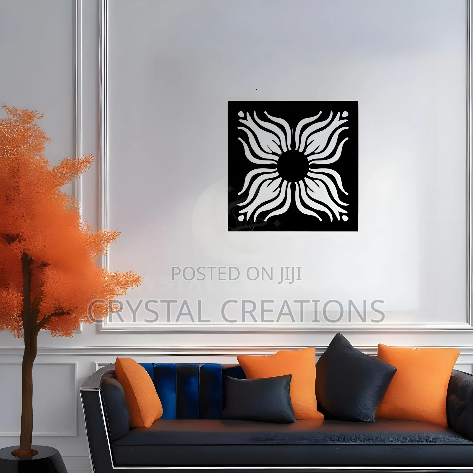 Solar Bloom Radiant Pulse – Metal Wall Art
