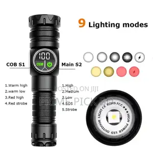 Gearup Rechargeable Flashlight 10w Cob + Led Torchlight