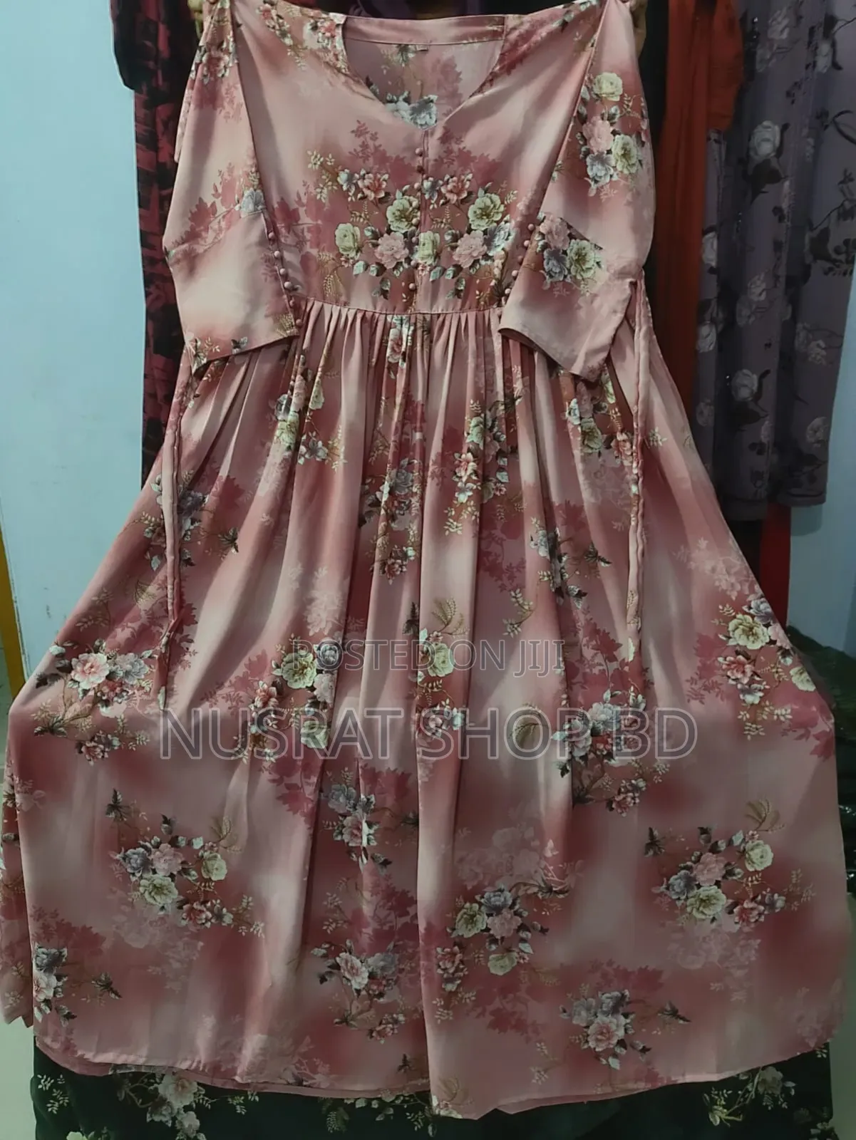 Dubai Cherry Digital Print Borka