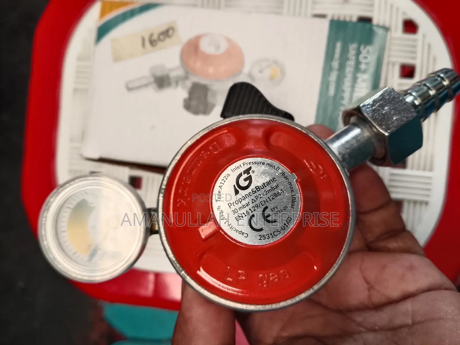 LPG Gas Safety Regulator, Specifically an Igt Auto A122si LPG Gas.