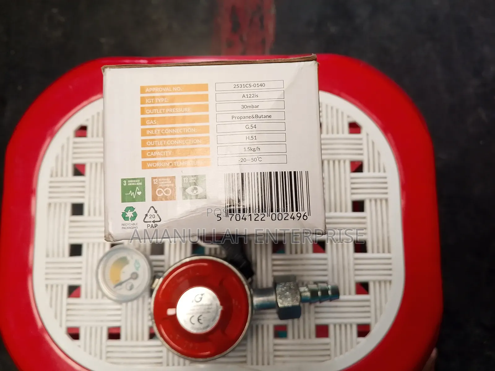 LPG Gas Safety Regulator, Specifically an Igt Auto A122si LPG Gas.