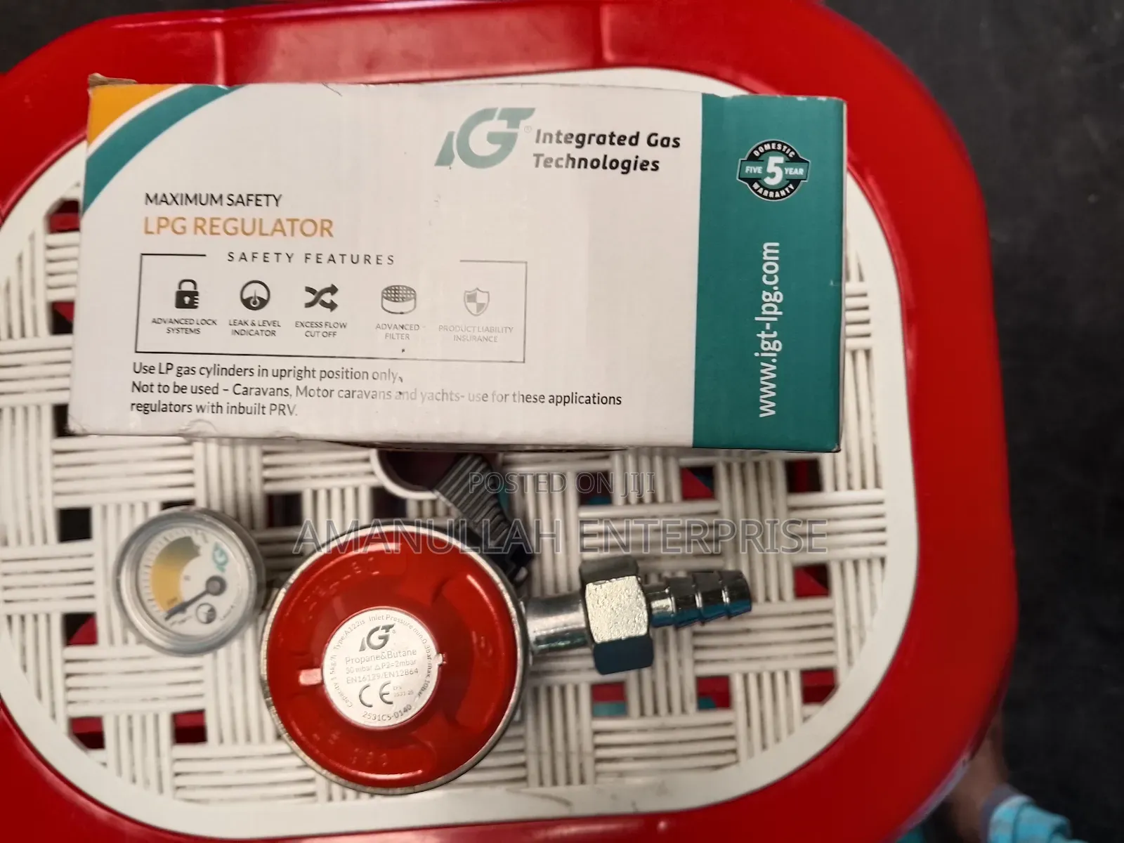 LPG Gas Safety Regulator, Specifically an Igt Auto A122si LPG Gas.