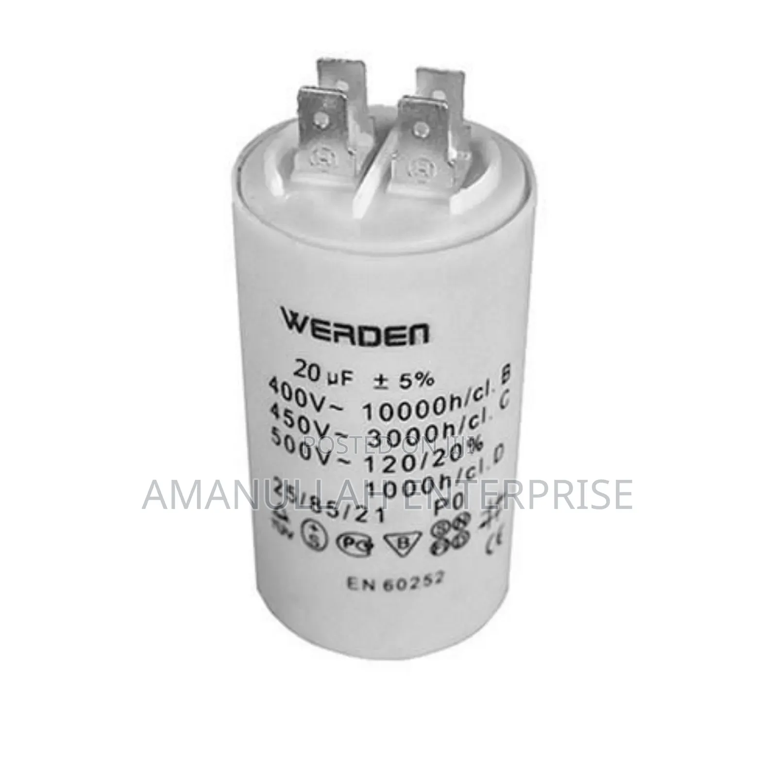 Motor Capacitor 20 Μf 450v.
