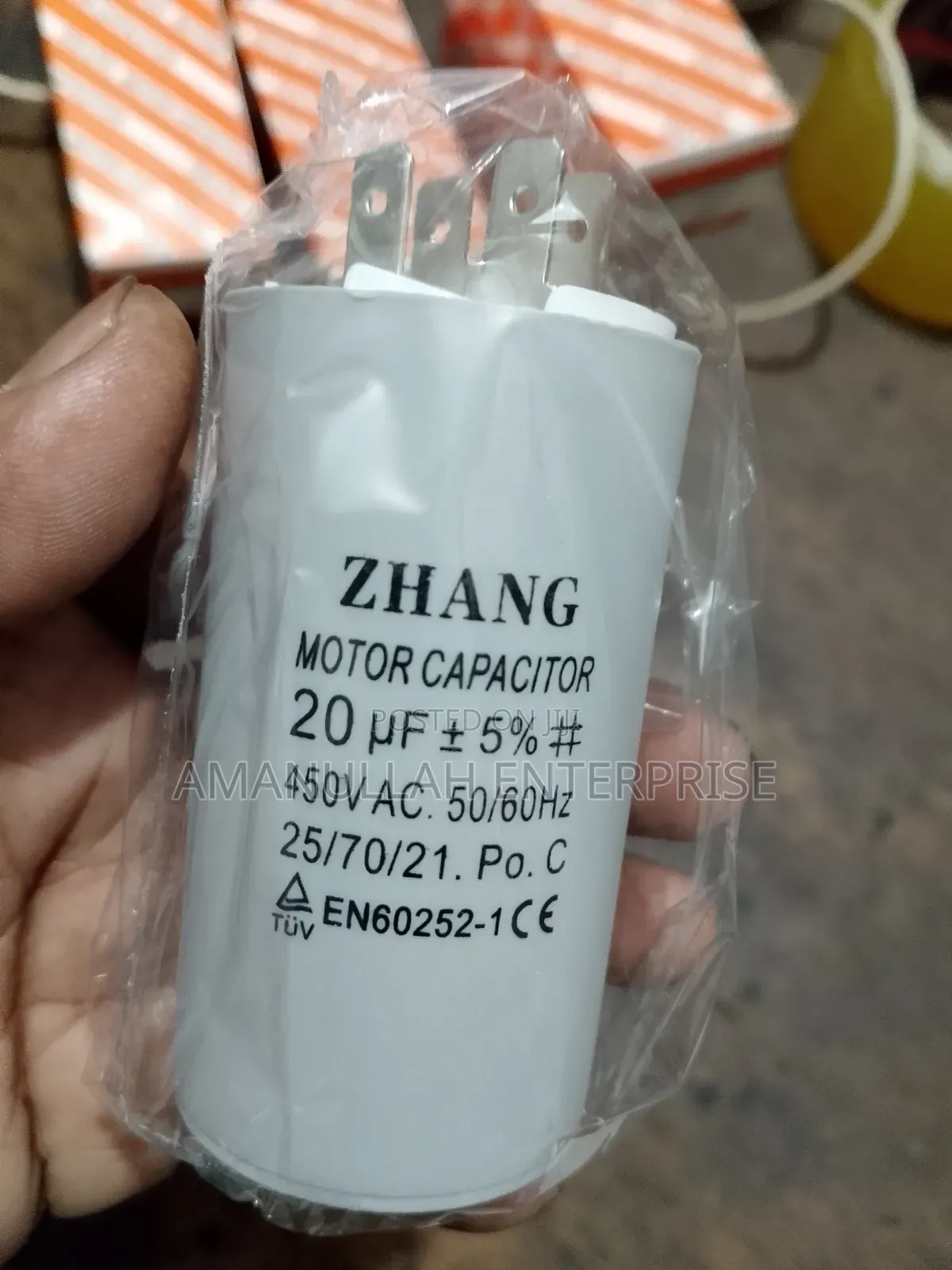 Motor Capacitor 20 Μf 450v.