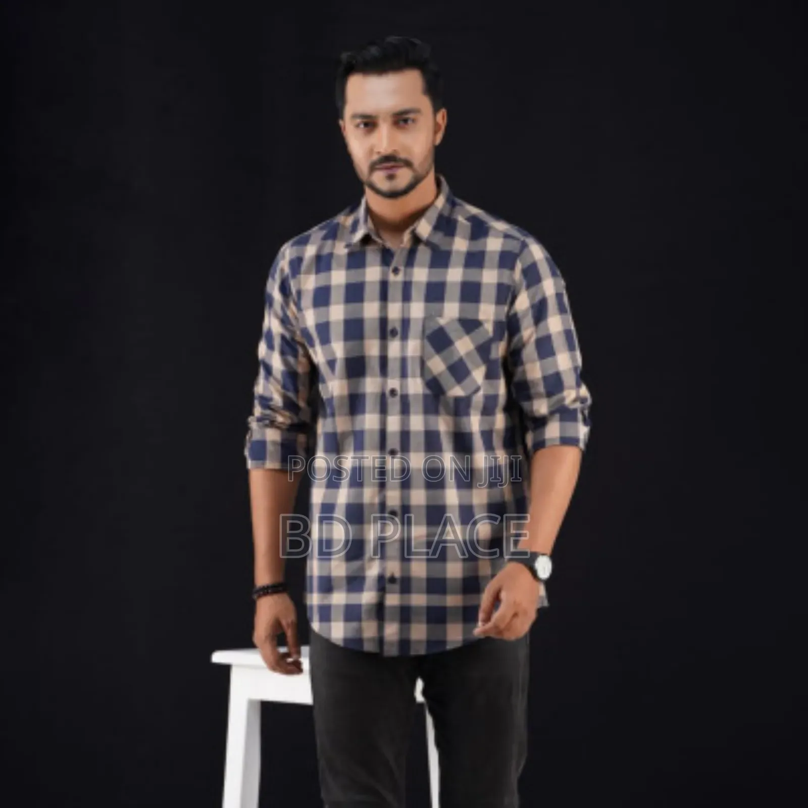Cotton Full Sleeve Check Shirt for Men's