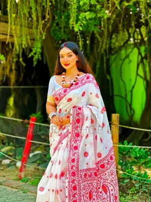 Photo - Half Silk Block Print Sharee