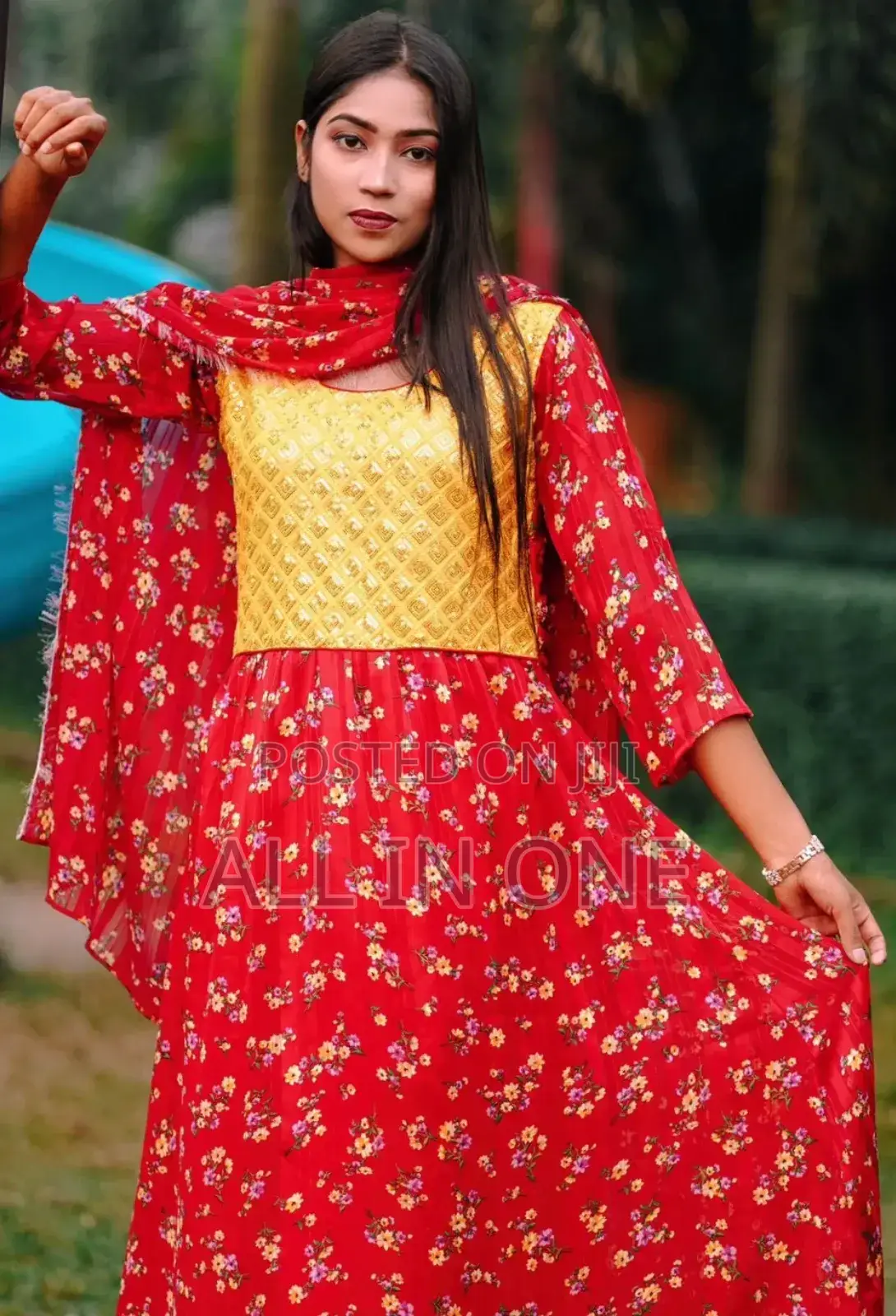 China Georgette Gown Three Piece DGGF JXGVV CGVBJ