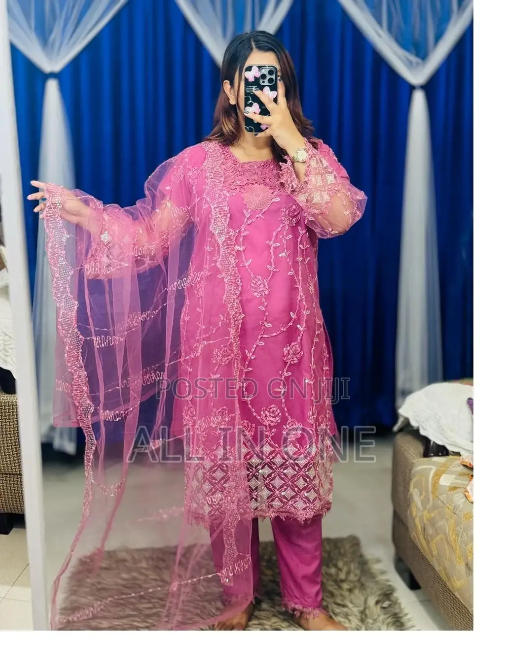 Pakistani Soft Net Sequence Three Piece Tryhtr HBR