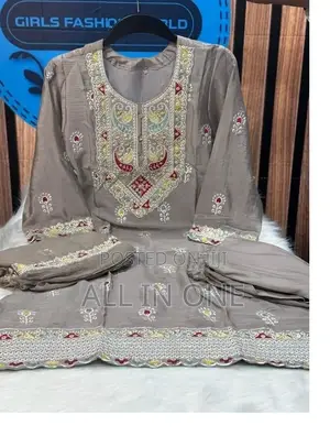 Indian Chinon Georgette Three Piece BBBDFVFDS