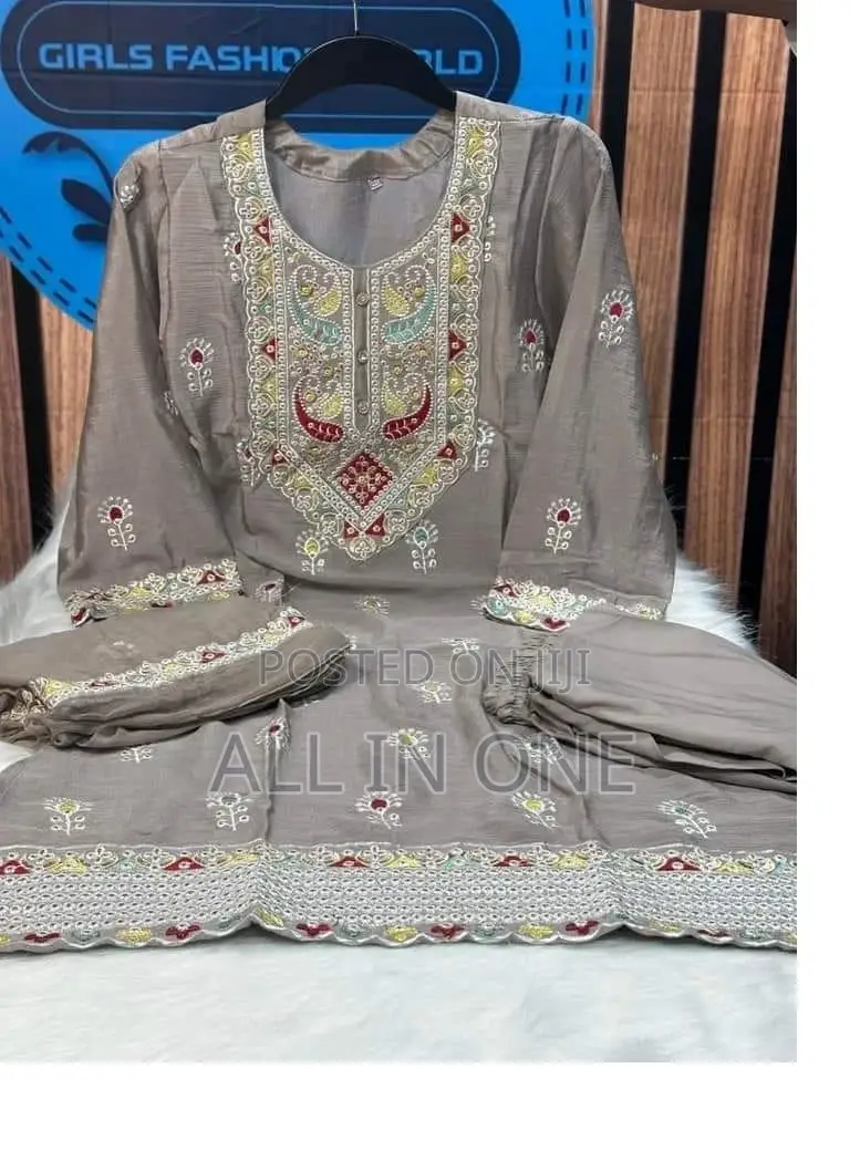 Indian Chinon Georgette Three Piece BBBDFVFDS