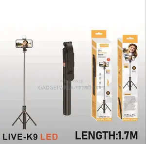 Photo - Plokama Selfie Stick Tripod Led Selfie Stick Tripod