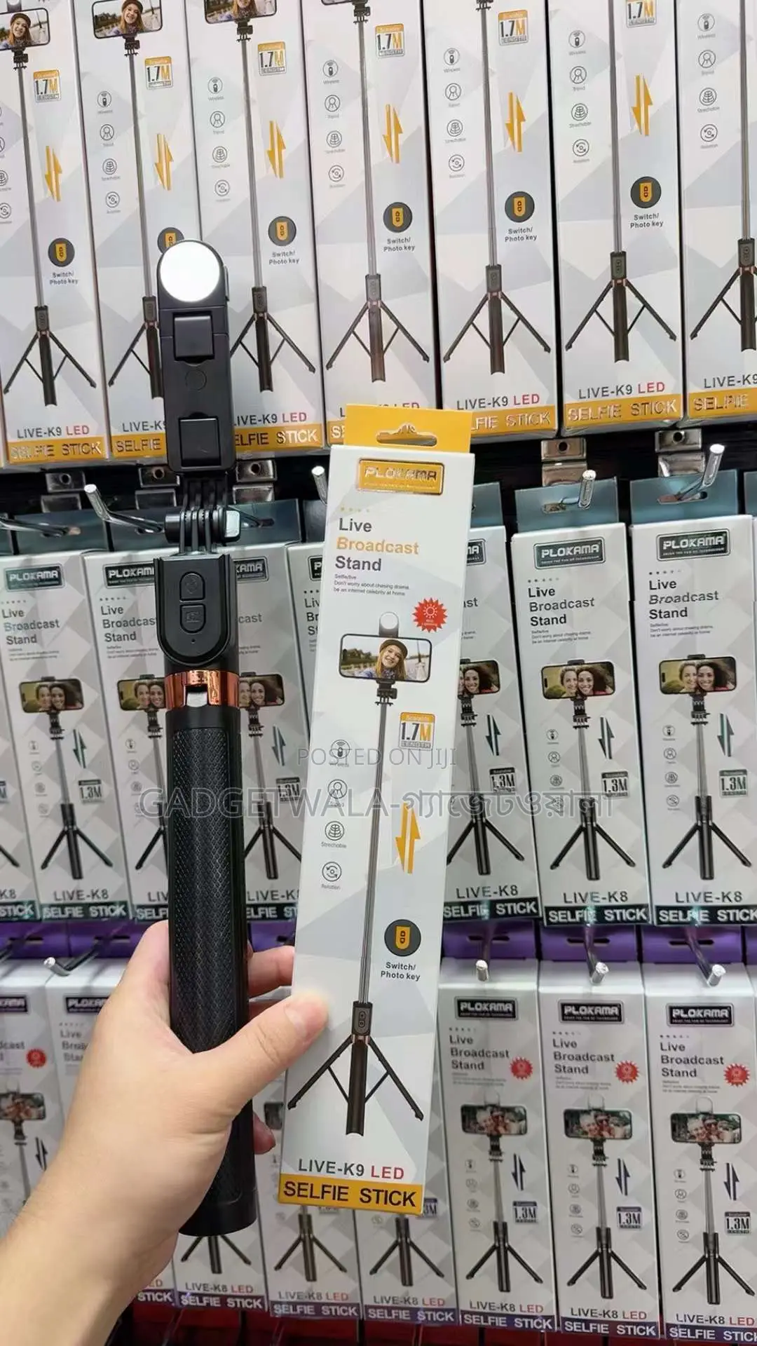 Plokama Selfie Stick Tripod Led Selfie Stick Tripod