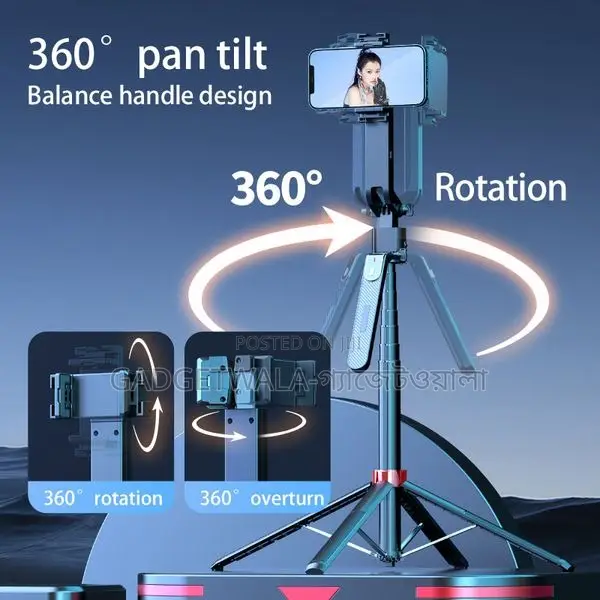 Q185 Auto Face Tracking Mobile Tripod 360 Rotation Tracking