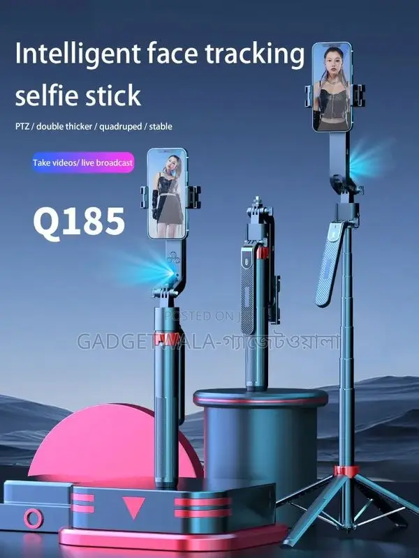 Q185 Auto Face Tracking Mobile Tripod 360 Rotation Tracking