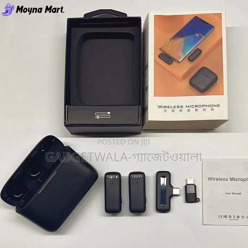 Dk11 Dual Wireless Microphone With Charging Case