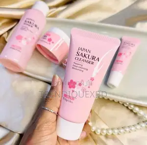 Laikou Japan Sakura Skin Care Set (5pcs) – Serum, Cream, Toner, Eye Cr