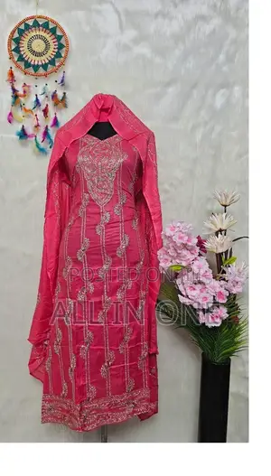 পিওর কটন এমব্রয়ডারি থ্রী পিস GVDR