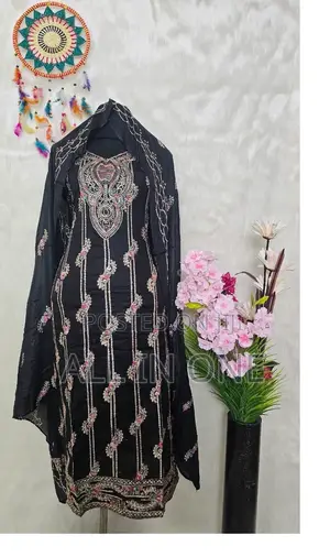 পিওর কটন এমব্রয়ডারি থ্রী পিস GVDR