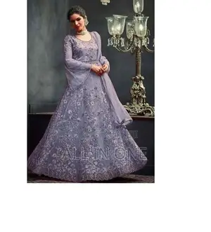 Three Piece Gawn High-Quality Embroidery