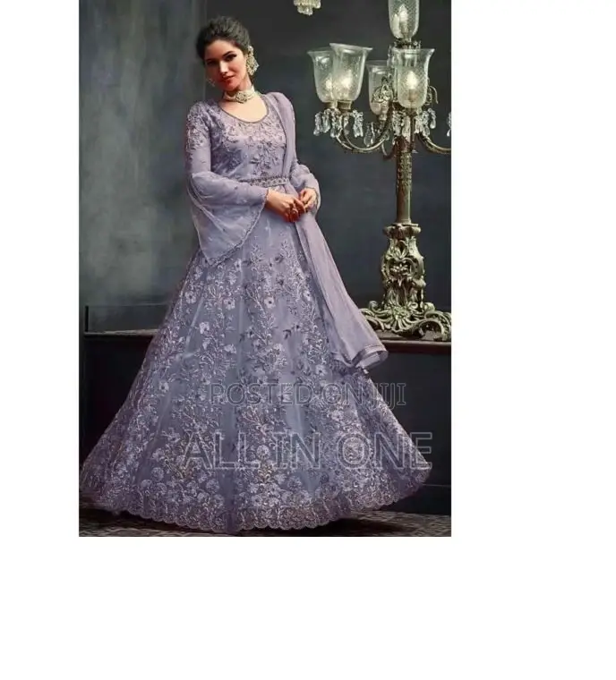 Three Piece Gawn High-Quality Embroidery